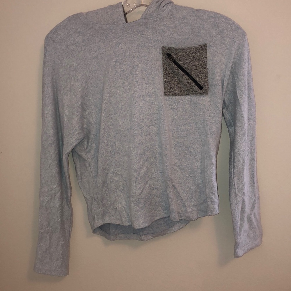 Zella baby blue cropped hoodie KIDS